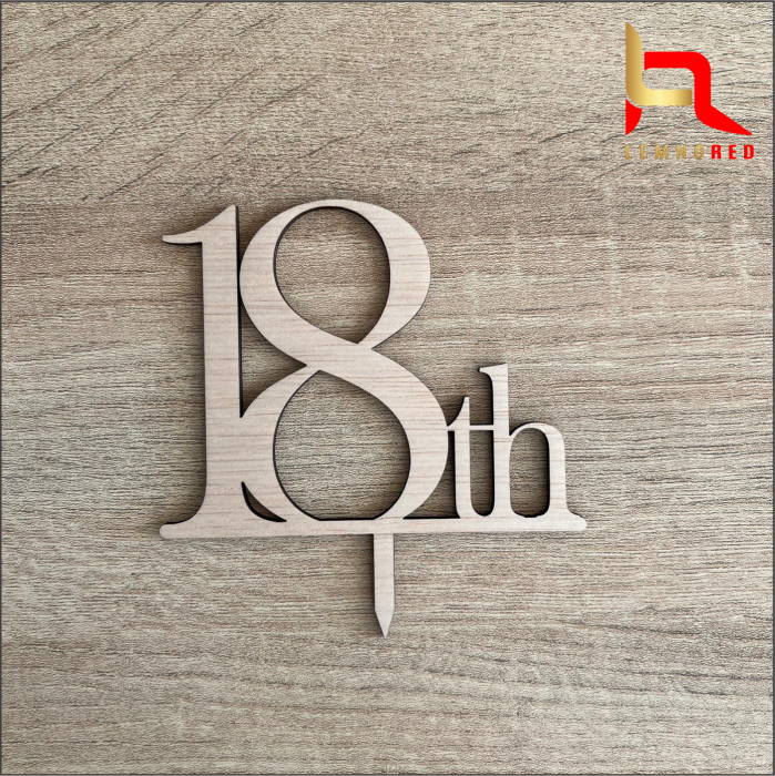 Accesoriu tort majorat - cifra 18 [3]