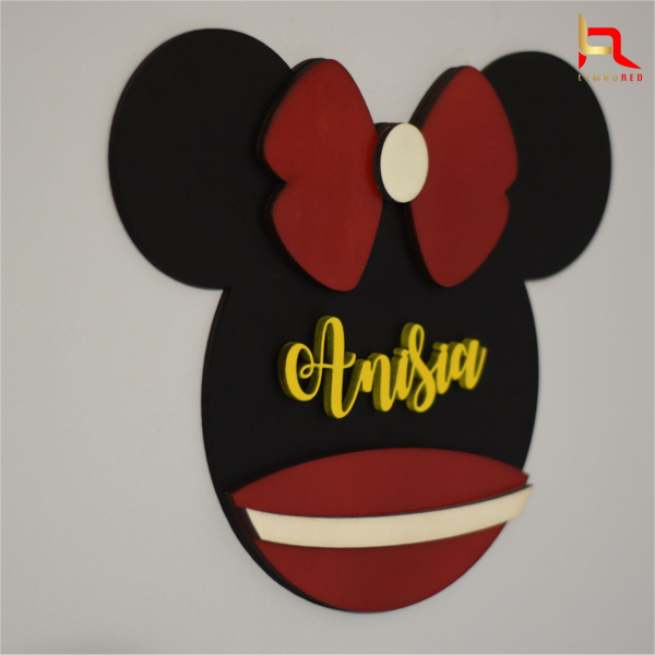 Decoratiune Minnie si Mickey personalizata cu nume [2]