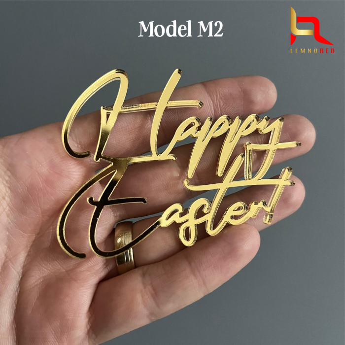 Aplicatie PASTE FERICIT/ HAPPY EASTER (oglinda acrilica) [4]