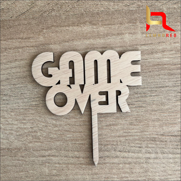 Cake topper GAME OVER [4]