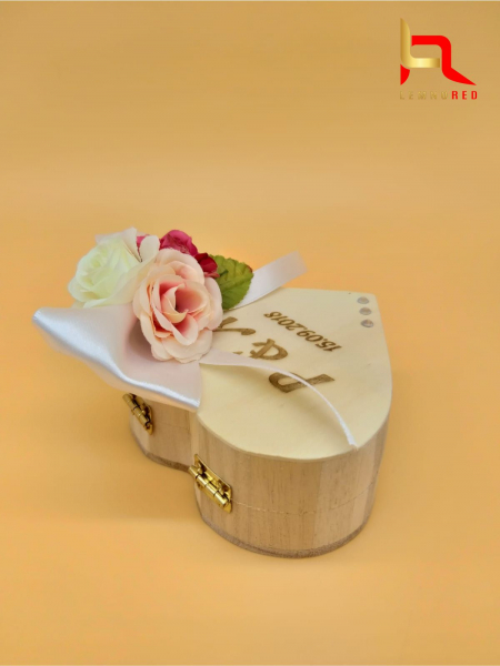 Cutie gravata pentru verighete forma de inima [2]