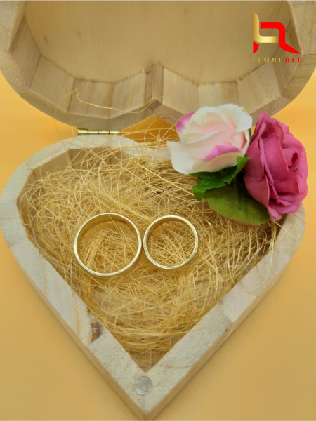 Cutie gravata pentru verighete forma de inima [4]