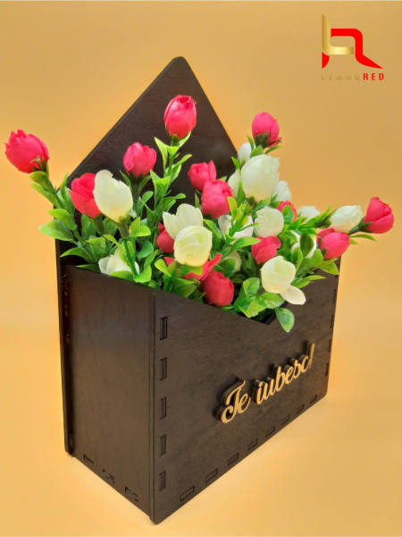 Cutie lemn pentru aranjamente florale [2]