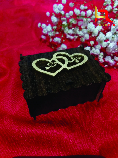 Cutie verighete Wenge-Gold [2]