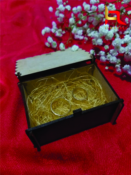 Cutie verighete Wenge-Gold [4]
