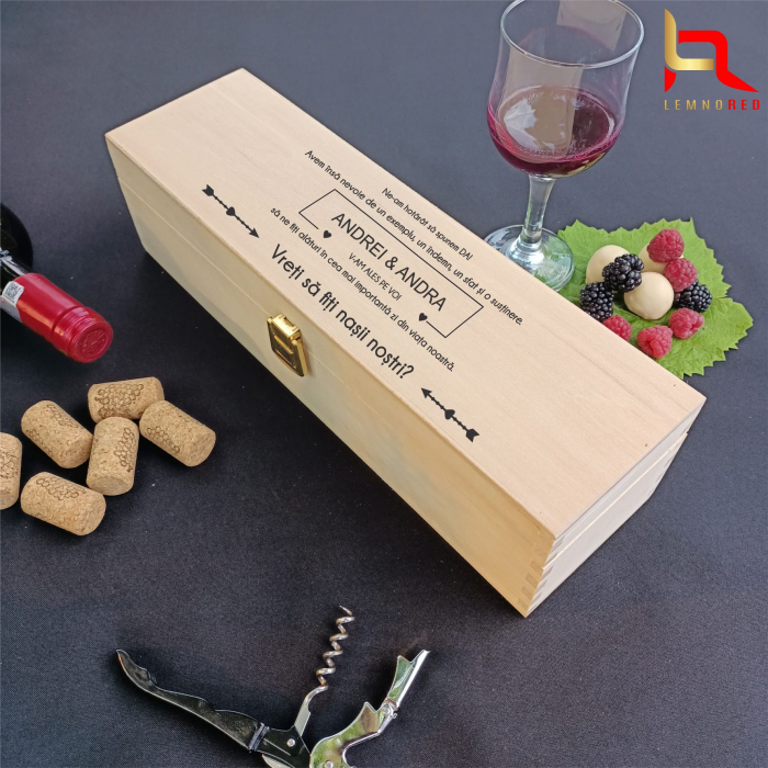 Cutie vin/sampanie personalizata pentru NASI [2]