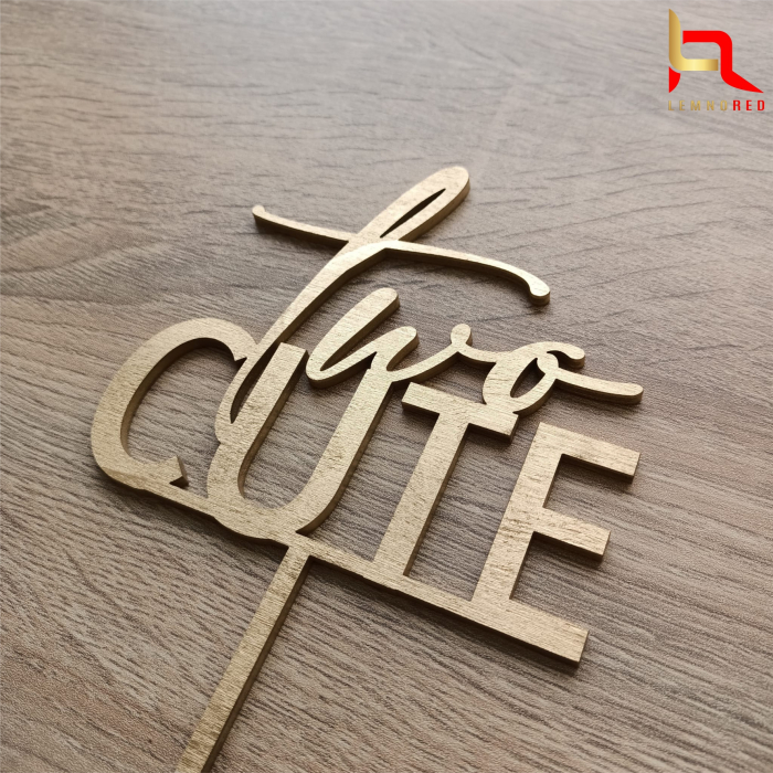 Decor tort pentru 2 ani - Two CUTE [3]