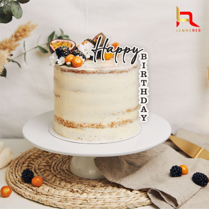 Decoratiune Happy Birthday Tall Cake [2]