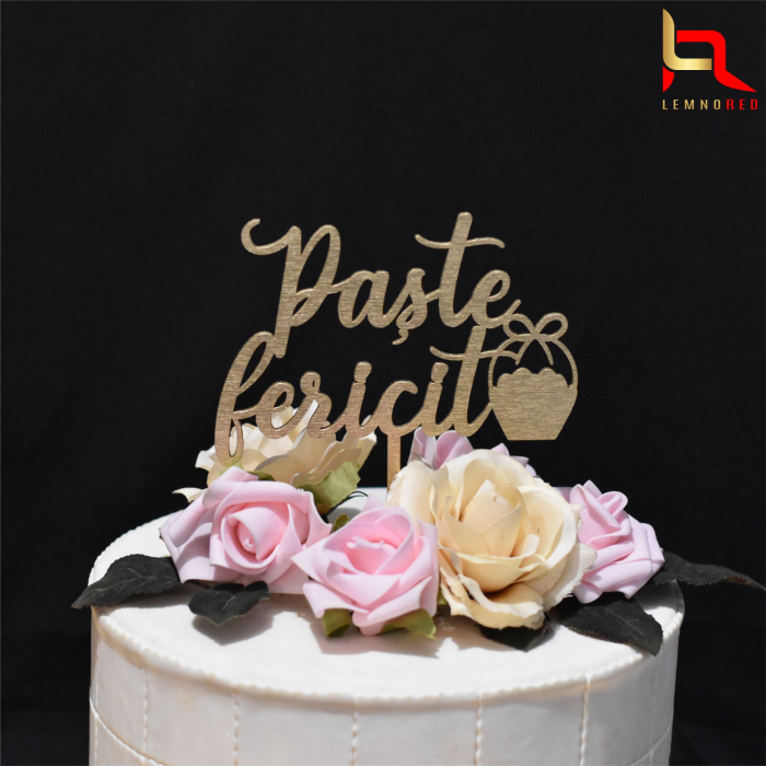 Decoratiune pentru tort Paște fericit M4 [2]