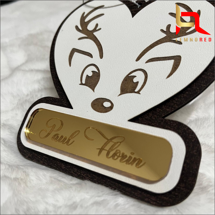 Decoratiune personalizata renisor pentru bradul de Craciun [3]