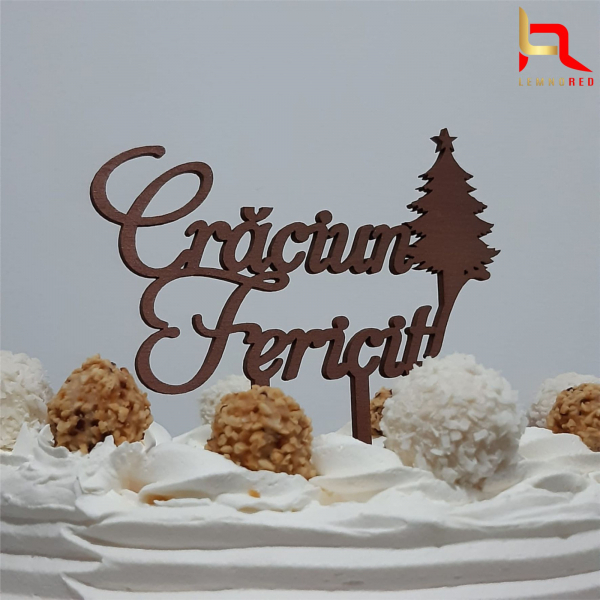 Decoratiune tort Crăciun Fericit M3 [2]