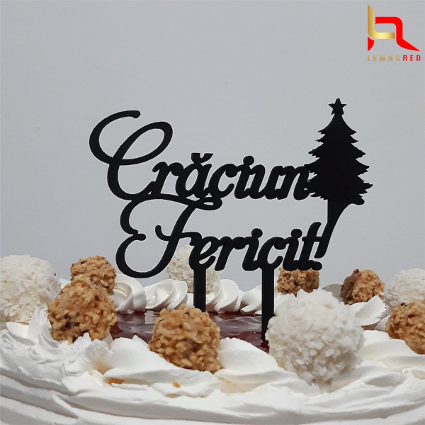Decoratiune tort Crăciun Fericit M3 [4]