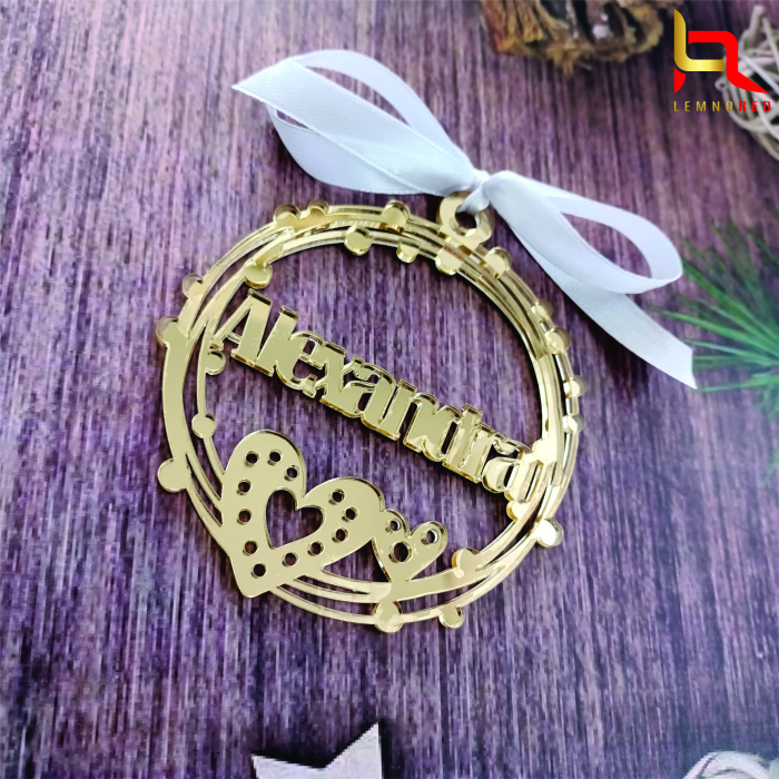 Glob personalizat cu nume GOLD MIRROR [2]