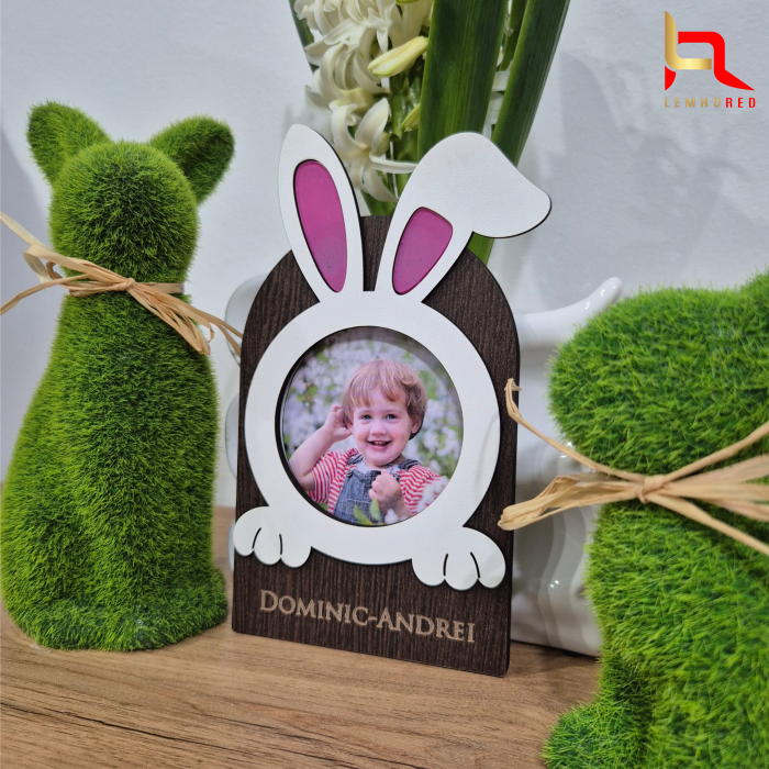 Iepuras magic personalizat– Poza copilului tau in centrul primaverii, cadou de Paste unicat [2]