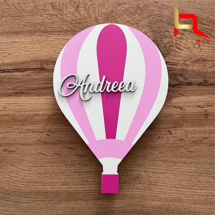 Lampa LED roz personalizata pentru fetite [3]