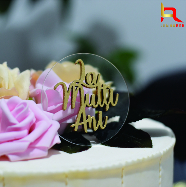 Topper tort plexiglas transparent + lemn vopsit [4]