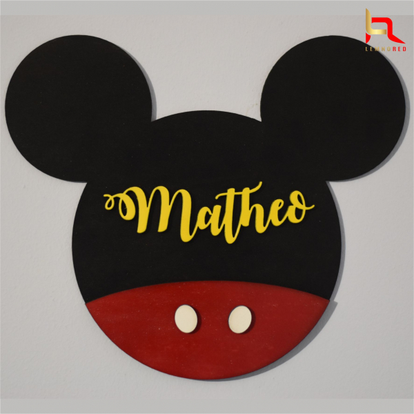 Decoratiune Minnie si Mickey personalizata cu nume [3]