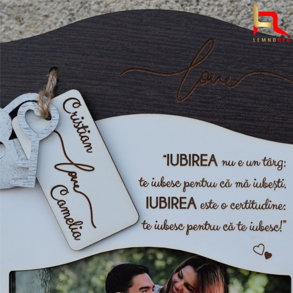 Cadou Rama foto personalizata Valentine's Day [4]