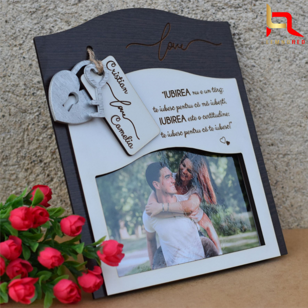 Cadou Rama foto personalizata Valentine's Day [3]