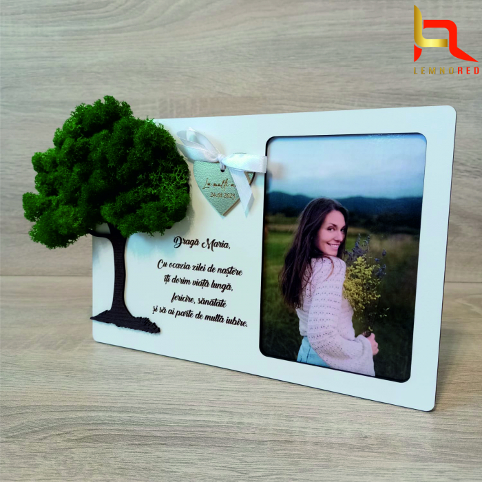 Rama foto personalizata, copac cu licheni [2]