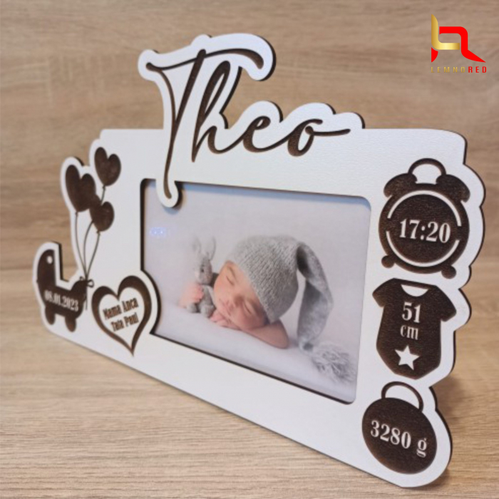 Rama foto personalizata cu detaliile nasterii [2]