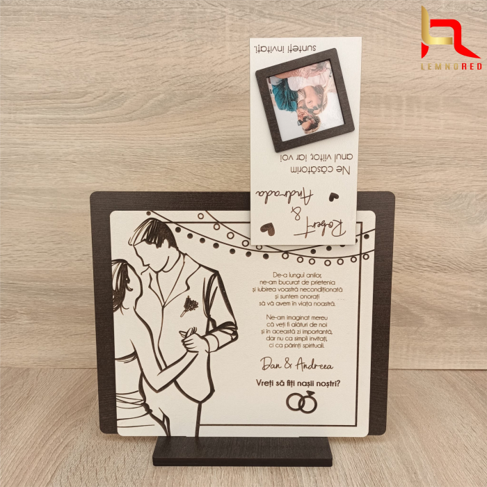 Rama foto personalizata pentru cererea nasilor de cununie [3]