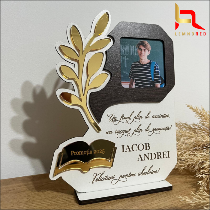 Ramă Personalizată Absolvire – cu Poză și Mesaj [2]