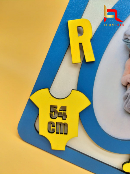 Ramă foto handmade Baby boy cu aplicații [2]