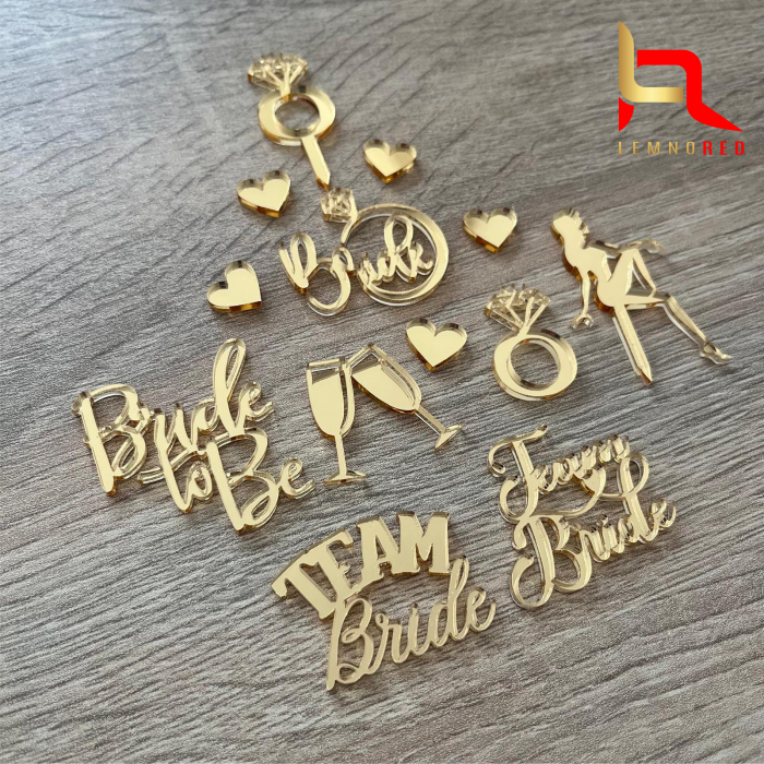 Set mini-decoratiuni pentru briose - BRIDE TO BE [2]