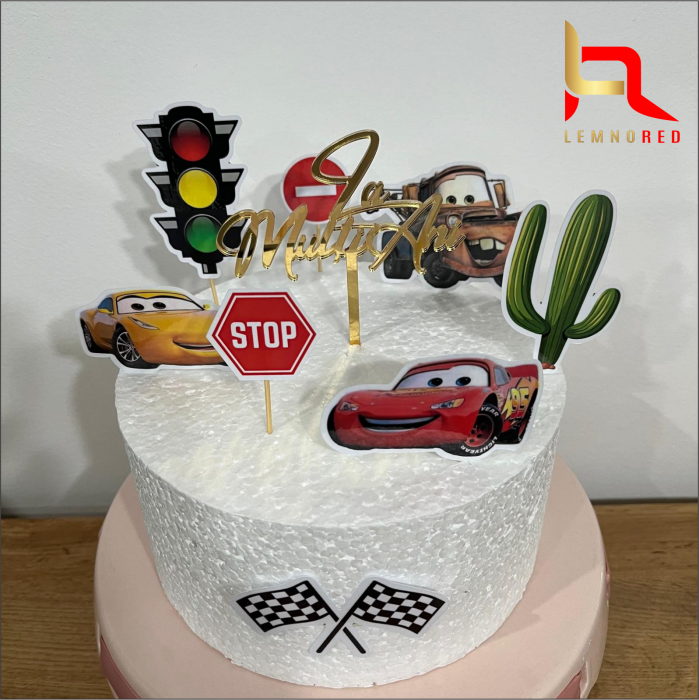 Suita topper tort, din carton - CARS [2]