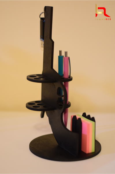 Suport BLACK-GUN pentru pixuri, notes, stick [2]