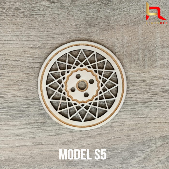 Suport din lemn pentru pahare (set 6 buc) [5]