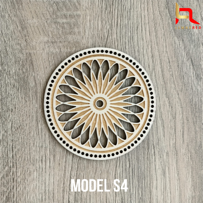 Suport din lemn pentru pahare (set 6 buc) [4]
