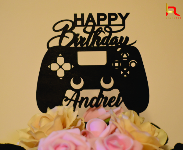 Topper Happy Birthday Consola Gaming [2]