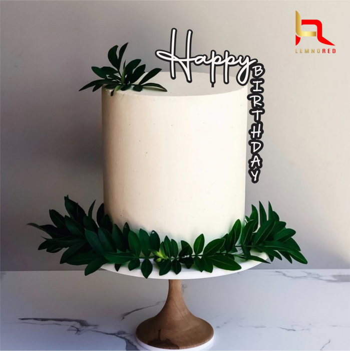 Topper Happy Birthday Tall Cake [2]