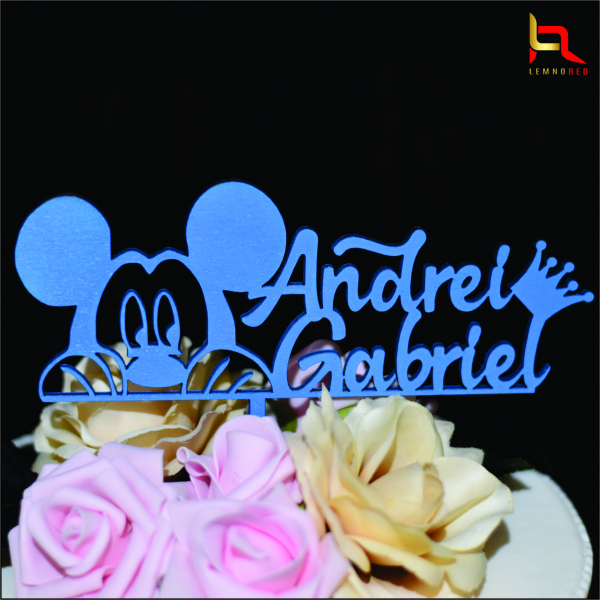 Topper Mickey Mouse personalizat cu nume [2]