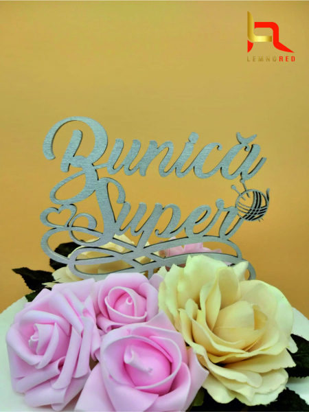 Topper tort Bunica Super [2]