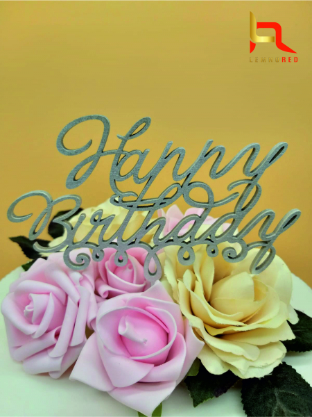 Topper tort Happy Birthday Curl [2]
