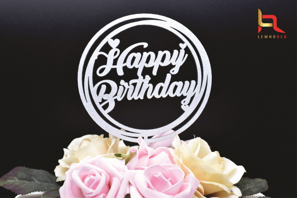 Topper tort Happy Birthday Round [2]
