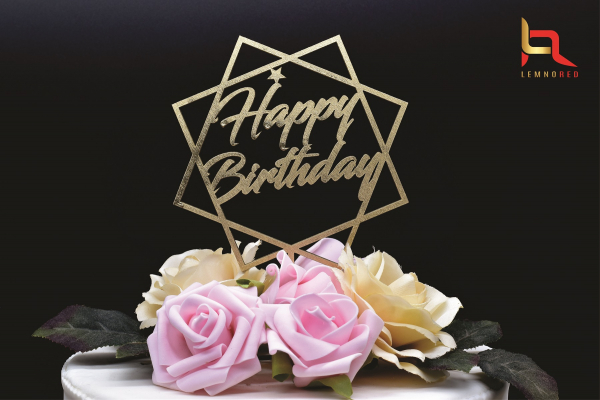 Topper tort Happy Birthday Round [2]