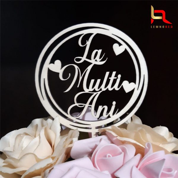 Topper tort La Multi Ani LMAR3 [2]