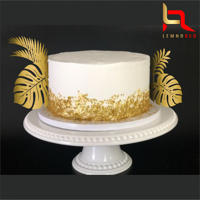 Topper tort lateral - 2 frunze plante tropicale [2]