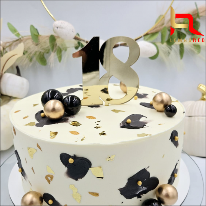 Topper tort majorat cifra 18 [3]