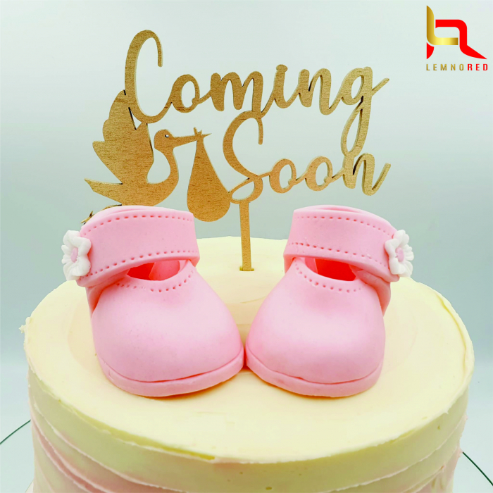 Topper tort cu mesajul "Coming soon" [4]