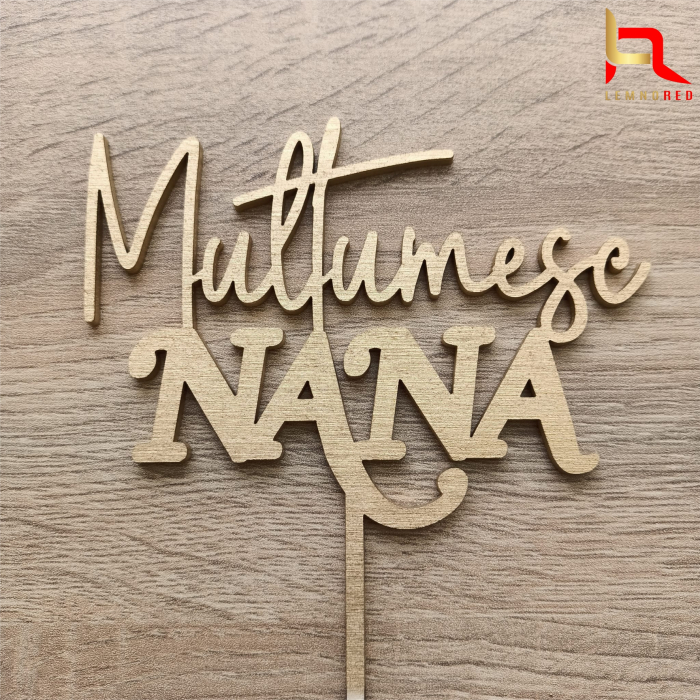 Topper tort Multumesc NANA/NANU [4]