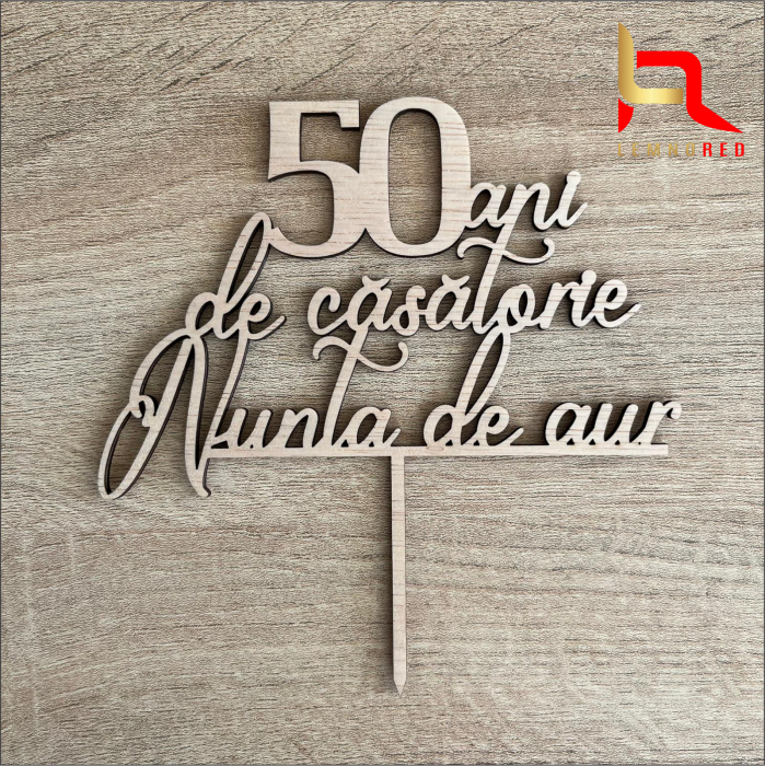 Topper tort Nunta de aur (50 ani) [2]