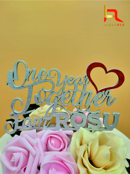 Topper Tort One year together Fam.Rosu [2]