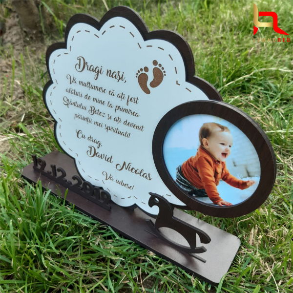Trofeu personalizat cadou pentru nasii de botez [2]