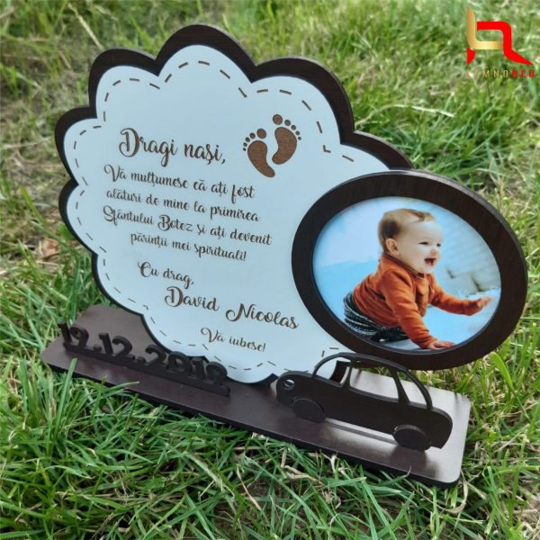 Trofeu personalizat cadou pentru nasii de botez [4]