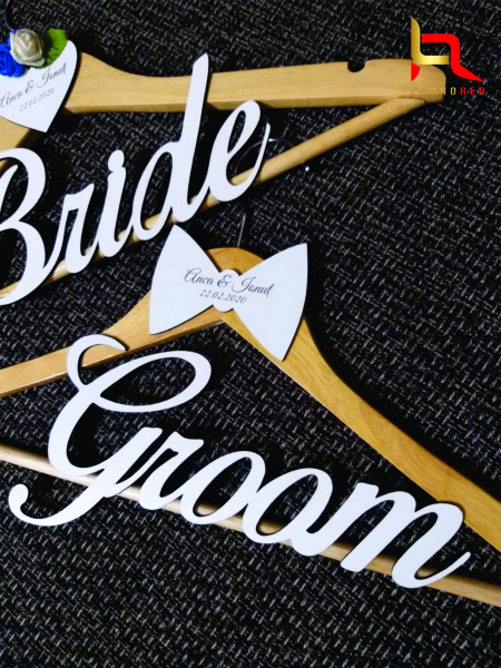 Umerase "Bride & Groom" personalizate [3]